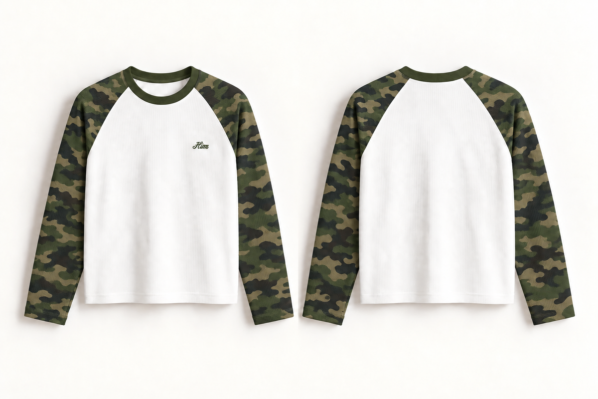 HIM Waffle-knit Raglan