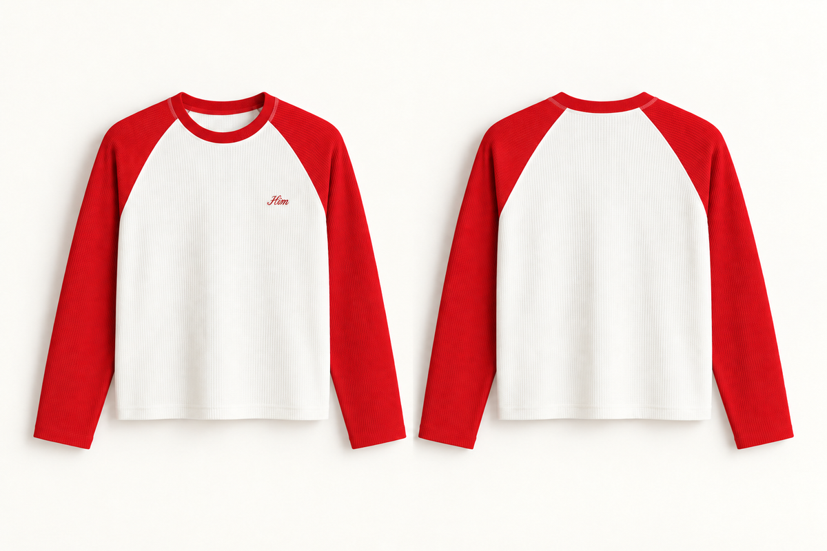 HIM Waffle-knit Raglan