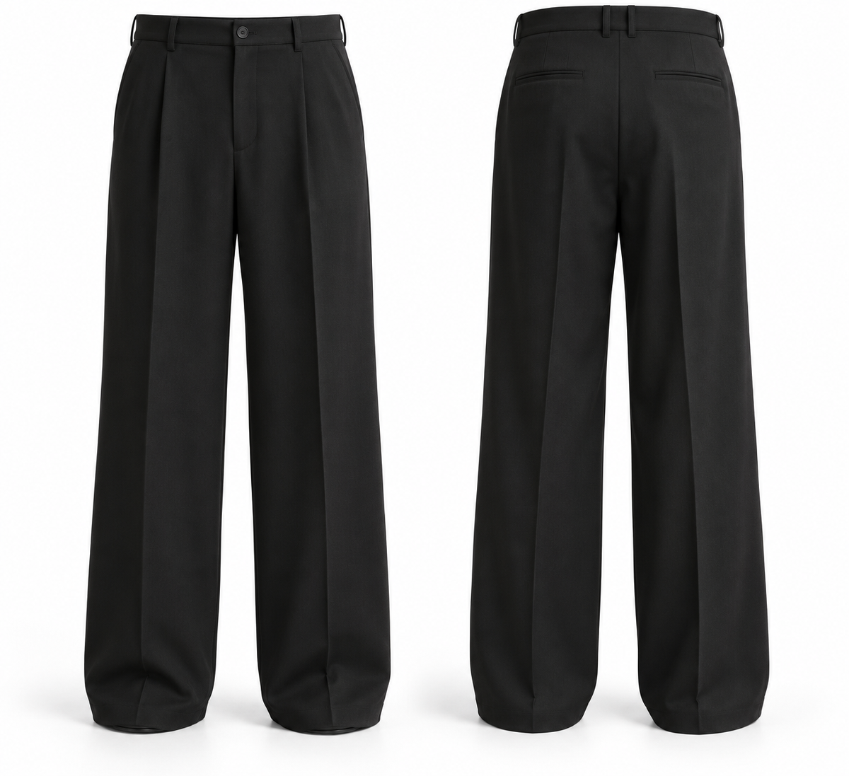 Pleated Wide-Leg pants